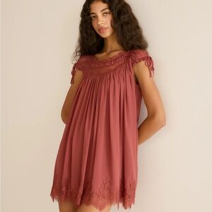 GENEVIEVE DRESS -- VIEUX ROSE -- WORN ONCE